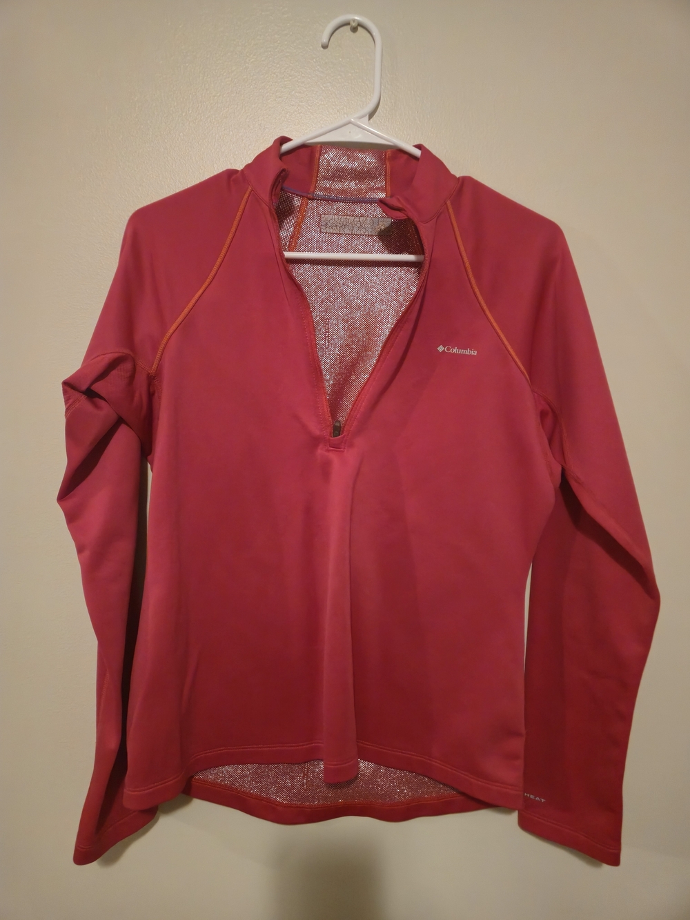 Columbia Women's Pink Quarter-Zip Performance Top